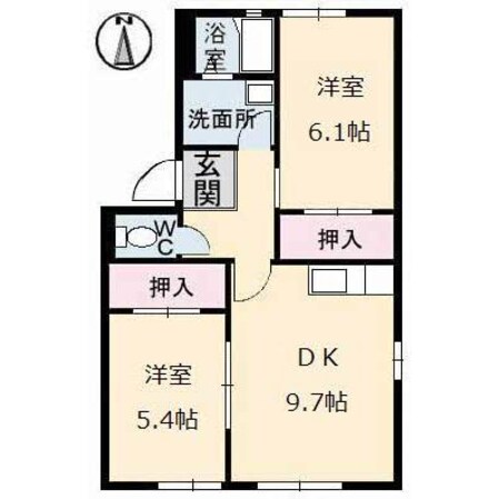 プライムハウス　Ａ棟の物件間取画像